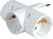 EUROLAMP ΤΑΦ ΣΟΥΚΟ 3 ΕΞΟΔΩΝ (ΣΤΑΥΡΟΣ) ΚΑΘΕΤΟ ΜΕ ΠΡΟΣΤΑΣΙΑ ΕΠΑΦΩΝ 147-10002