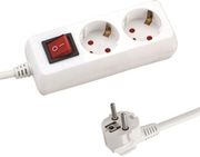 EUROLAMP ΠΟΛΥΠΡΙΖΟ 2Θ ΔΙΑΚΟΠΤΗ 3X1,5MM 1,5M ΠΡΟΣΤΑΣΙΑ ΕΠΑΦΩΝ 147-62210