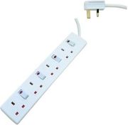 EUROLAMP ΠΟΛΥΠΡΙΖΟ 4Θ UK 4 ΔΙΑΚΟΠΤΕΣ 3M 3X1,25MM ΠΡΟΣΤΑΣΙΑ ΕΠΑΦΩΝ 147-62312