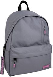 ΤΣΑΝΤΑ ΠΛΑΤΗΣ MUST MONOCHROME 32Χ17Χ42 1 ΚΕΝΤΡΙΚΗ ΘΗΚΗ ΓΚΡΙ ΜΕ ΡΟΖ