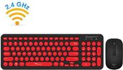 ALCATROZ ALCATROZ WIRELESS MOUSE AND KEYBOARD JELLYBEAN A2000 B.RED A2000BR