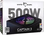 WHITE SHARK POWER SUPPLY GPSU-W500F 500W 80+ RGB CAPTAIN-3