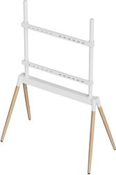 GEMBIRD TV FLOOR STAND 55'-86' WHITE/WOOD MAX VESA 600X400 TVS-86F-01-W
