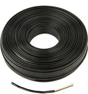 CABLEXPERT FLAT TELEPHONE CABLE STRANDED WIRE 100M BLACK 4 WIRES