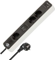 BRENNENSTUHL ΠΟΛΥΠΡΙΖΟ 3 ΘΕΣΕΩΝ TIMER ΘΥΡΕΣ USB-A USB-C 1153230026