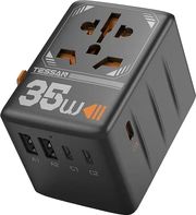 TESSAN TESSAN UNIVERSAL TRAVEL ADAPTER 2XUSB, 3XTYPE-C MAX 35W TS-WTA02
