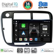 DIGITAL IQ BXK 20186_CPAA CLIMA (9INC) MULTIMEDIA TABLET FOR HONDA CIVIC MOD. 1995-2001