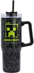 STOR: MINECRAFT SQUARED PATTERN - YOUNG ADULT DW XL INSULATED STAINLESS STEEL RAMBLER MUG (75643)
