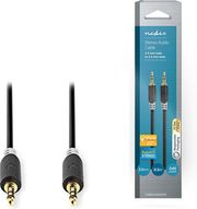 NEDIS CABW22000AT05 STEREO AUDIO CABLE 3.5 MM MALE - 3.5 MM MALE 0.5M ANTHRACITE