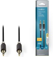 NEDIS CABW22000AT10 STEREO AUDIO CABLE 3.5 MM MALE - 3.5 MM MALE 1.0M ANTHRACITE