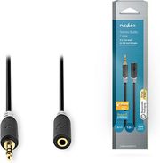 NEDIS CABW22050AT10 STEREO AUDIO CABLE 3.5 MM MALE - 3.5 MM FEMALE 1.0 M ANTHRACITE