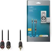 NEDIS CABW22200AT100 STEREO AUDIO CABLE 3.5 MM MALE - 2X RCA MALE 10 M ANTHRACITEC