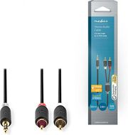 NEDIS CABW22200AT20 STEREO AUDIO CABLE 3.5 MM MALE - 2X RCA MALE 2.0 M ANTHRACITE