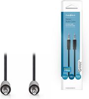 NEDIS NEDIS CAGB22000BK10 STEREO AUDIO CABLE 3.5 MM MALE - 3.5 MM MALE 1.0M BLACK