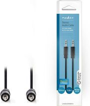 NEDIS CAGB22000BK15 STEREO AUDIO CABLE 3.5 MM MALE - 3.5 MM MALE 1.5 M BLACK