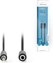 NEDIS CAGB22050BK50 STEREO AUDIO CABLE 3.5 MM MALE - 3.5 MM FEMALE 5.0M BLACK