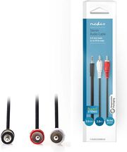 NEDIS CAGB22200BK20 STEREO AUDIO CABLE 3.5 MM MALE - 2X RCA MALE 2.0 M BLACK