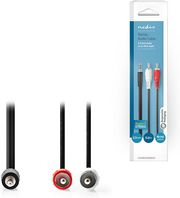 NEDIS CAGB22200BK50 STEREO AUDIO CABLE 3.5MM MALE - 2X RCA MALE 5.00M BLACK