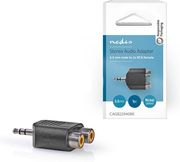 NEDIS CAGB22940BK STEREO AUDIO ADAPTER 3.5 MM MALE - 2X RCA FEMALE BLACKP