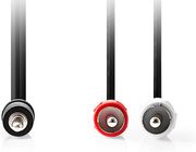 NEDIS CAGL22200BK15 STEREO AUDIO CABLE 3.5MM MALE - 2X RCA MALE 1.50M BLACK