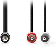 NEDIS CAGL22200BK20 STEREO AUDIO CABLE 3.5MM MALE - 2X RCA MALE 2.00M BLACK