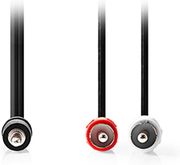 NEDIS CAGL22200BK50 STEREO AUDIO CABLE 3.5MM MALE - 2X RCA MALE 5M BLACK