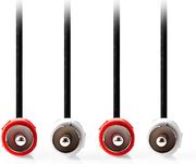 NEDIS NEDIS CAGL24200BK20 STEREO AUDIO CABLE 2X RCA MALE - 2X RCA MALE 2.00M BLACK