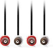 NEDIS NEDIS CAGL24200BK30 STEREO AUDIO CABLE 2X RCA MALE - 2X RCA MALE 3.00M BLACK