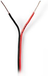 NEDIS SPEAKER CABLE 2 X 0.35MM 100M BLACK/RED