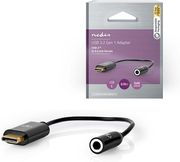 NEDIS CCBW65950BK015 USB-C ADAPTER USB-C MALE - 3.5 MM FEMALE 0.15 M BLACKC