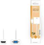 NEDIS CCGB34900WT02 HDMI CABLE HDMI CPNNECTOR - VGA FEMALE 1080P 0.20M WHITE