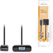 NEDIS CCGB37351BK02 DISPLAYPORT ADAPTER DISPLAYPORT MALE - VGA FEMALE 1080P 0.20M BLACK