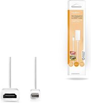 NEDIS CCGB37650WT02 MINI DISPLAYPORT CABLE, MINI DISPLAYPORT MALE - HDMI 0.20M WHITE