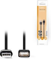 NEDIS CCGB60010BK30 USB 2.0 CABLE A MALE - A FEMALE 3.0 M BLACK