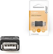 NEDIS CCGB60900BK USB 2.0 TYPE A ADAPTER 480MBPS BLACKP