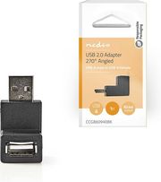 NEDIS CCGB60940BK USB 2.0 TYPE-A ADAPTER USB-A MALE - USB-A FEMALE BLACKP
