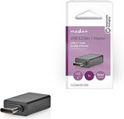 NEDIS NEDIS CCGB64915BK USB 3.2 GEN 1 ADAPTER USB-C MALE - USB A FEMALE 5GBPS OTG BLACKP