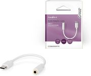 NEDIS CCGB65950WT01 USB 2.0 ADAPTER USB-C MALE - 3.5MM FEMALE 0.10M WHITE