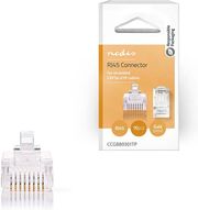 NEDIS NEDIS CCGB89301TP RJ45 CONNECTOR MALE STRANDED UTP CAT5 10PCS TRANSPARENTP