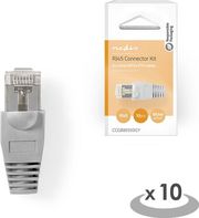 NEDIS NEDIS CCGB89350GY RJ45 CONNECTOR MALE SOLID UTP CAT5 10PCS GREYP