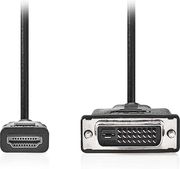 NEDIS CCGL34800BK30 HDMI CABLE HDMI CONNECTOR - DVI-D 24+1-PIN MALE 1080P 3.00M BLACK