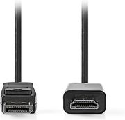 NEDIS CCGL37100BK30 DISPLAYPORT CABLE DISPLAYPORT MALE - HDMI MALE 1080P 3.00M BLACK