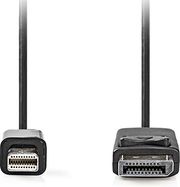 NEDIS CCGL37400BK20 MINI DISPLAYPORT 1.2 CABLE, MINI DISPLAYPORT MALE - DISPLAYPORT MALE 2.00M BLAC