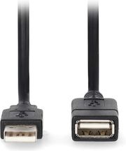 NEDIS CCGL60010BK20 USB 2.0 CABLE USB-A MALE - USB-A FEMALE 2.00M BLACK