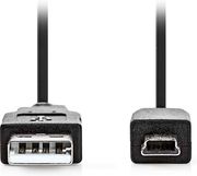 NEDIS CCGL60300BK20 USB 2.0 CABLE USB-A MALE - USB MINI-B 5PIN MALE 2.00M BLACK