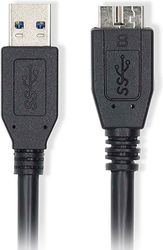 NEDIS CCGL61500BK10 USB 3.2 GEN 1 CABLE USB A MALE - USB MICRO-B MALE 5GBPS 1.00M BLACK