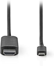 NEDIS CCGL64655BK20 USB 3.2 GEN 1 TYPE-C ADAPTER USB-C MALE - HDMI MALE 4K@60HZ 2.00M BLACK
