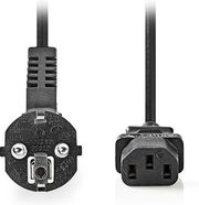 NEDIS CEGL10000BK30 POWER CABLE ANGLED SCHUKO MALE - IEC-320-C13 3.00M BLACK