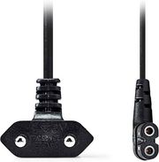NEDIS CEGL11055BK20 ANGLED POWER CABLE EURO MALE - IEC-320-C7 2.00M BLACK