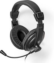 NEDIS CHST210BK PC HEADSET OVER-EAR STEREO 1X 3.5MM / 2X 3.5MM BLACK